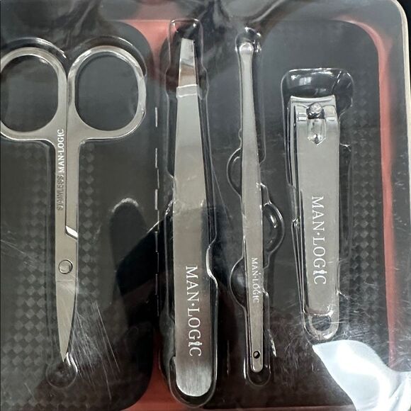MAN • LOGIC Set of 5 Grooming Essentials Stainless Steel Manicure Tools Case - Picture 8 of 8